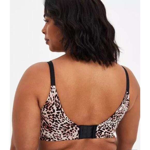 Torrid Dream Wire-Free Leopard Print Lace Detail Push-Up Bra Size 46C - Picture 2 of 8